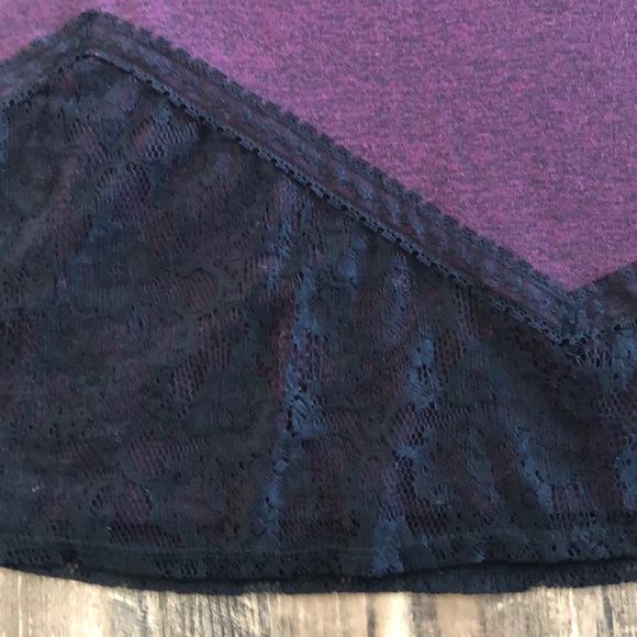 Vanity eggplant colored cowel neck top - Picture 4 of 10